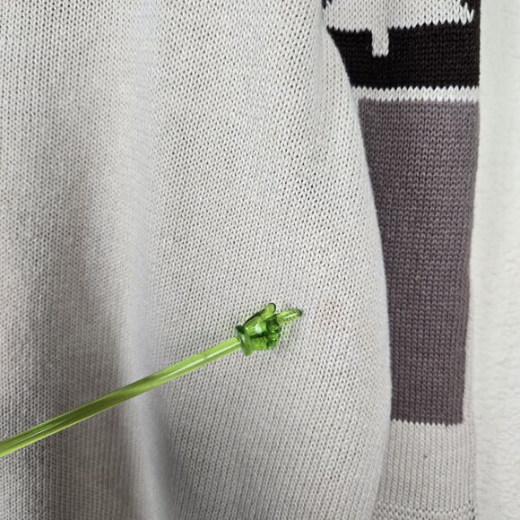 CJ Banks Limited Edition 2010 2X Christmas Tree Cardigan Sweater Beads Sequins - Picture 8 of 8